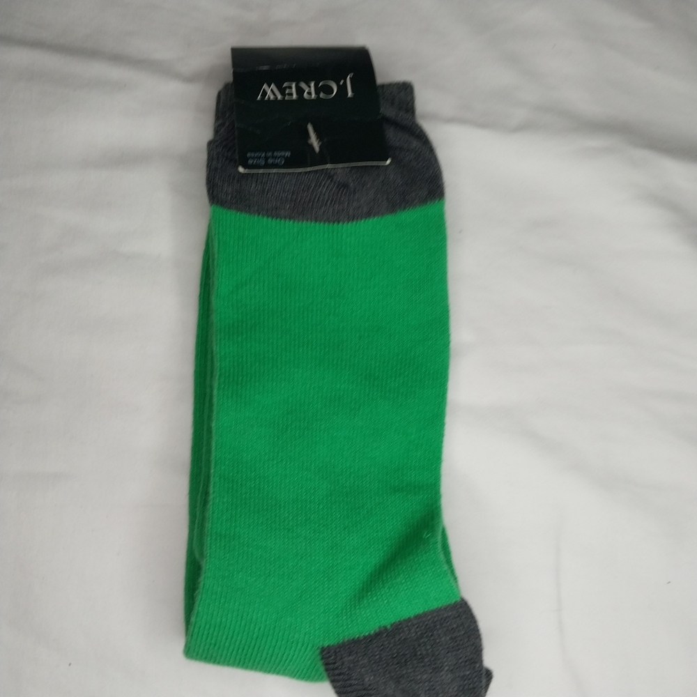 J. Crew Men's Green and Gray Socks